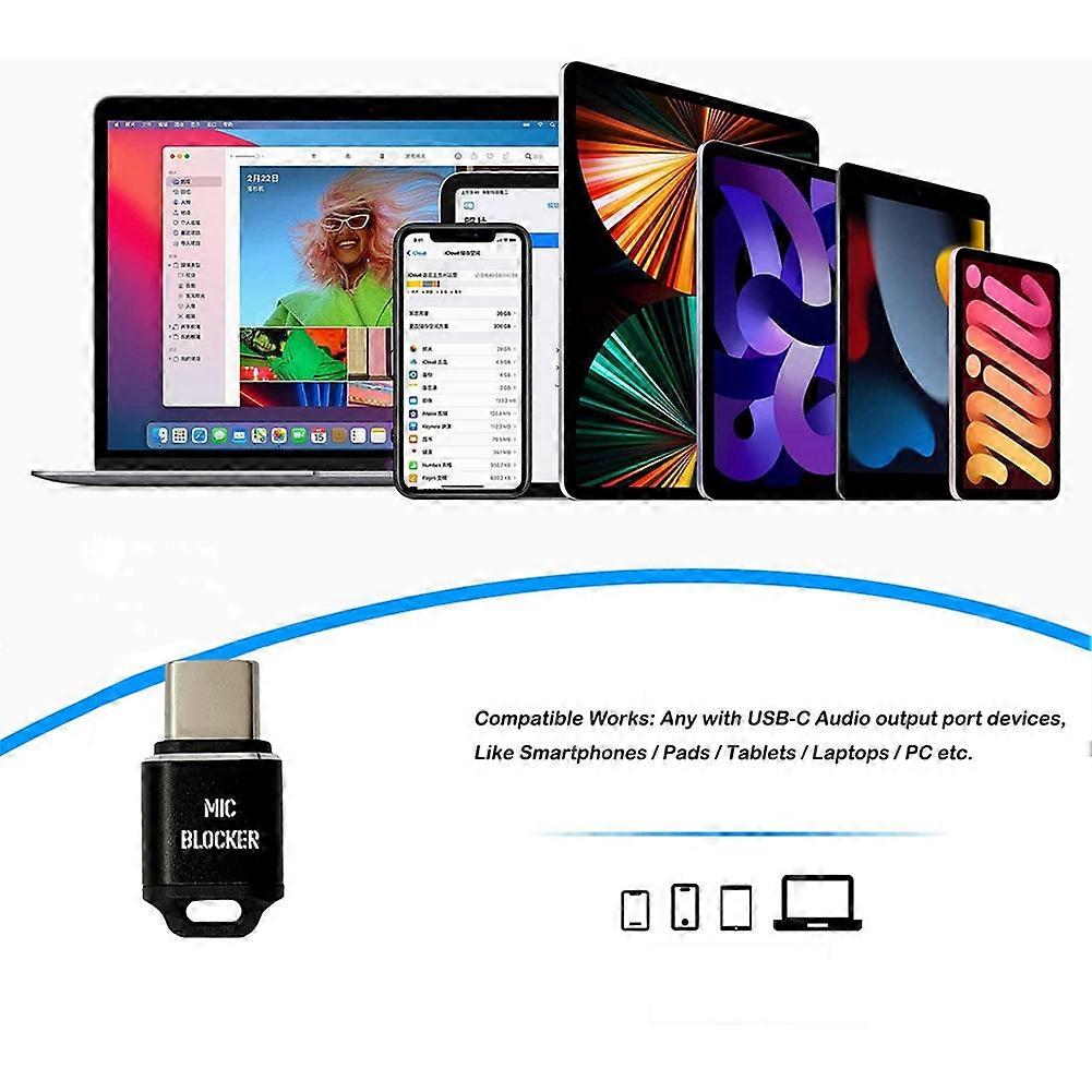 Microphone Lock USB C MIC Blockers Microphone Sound Security Guard for Any USB C Devices Laptop Smar