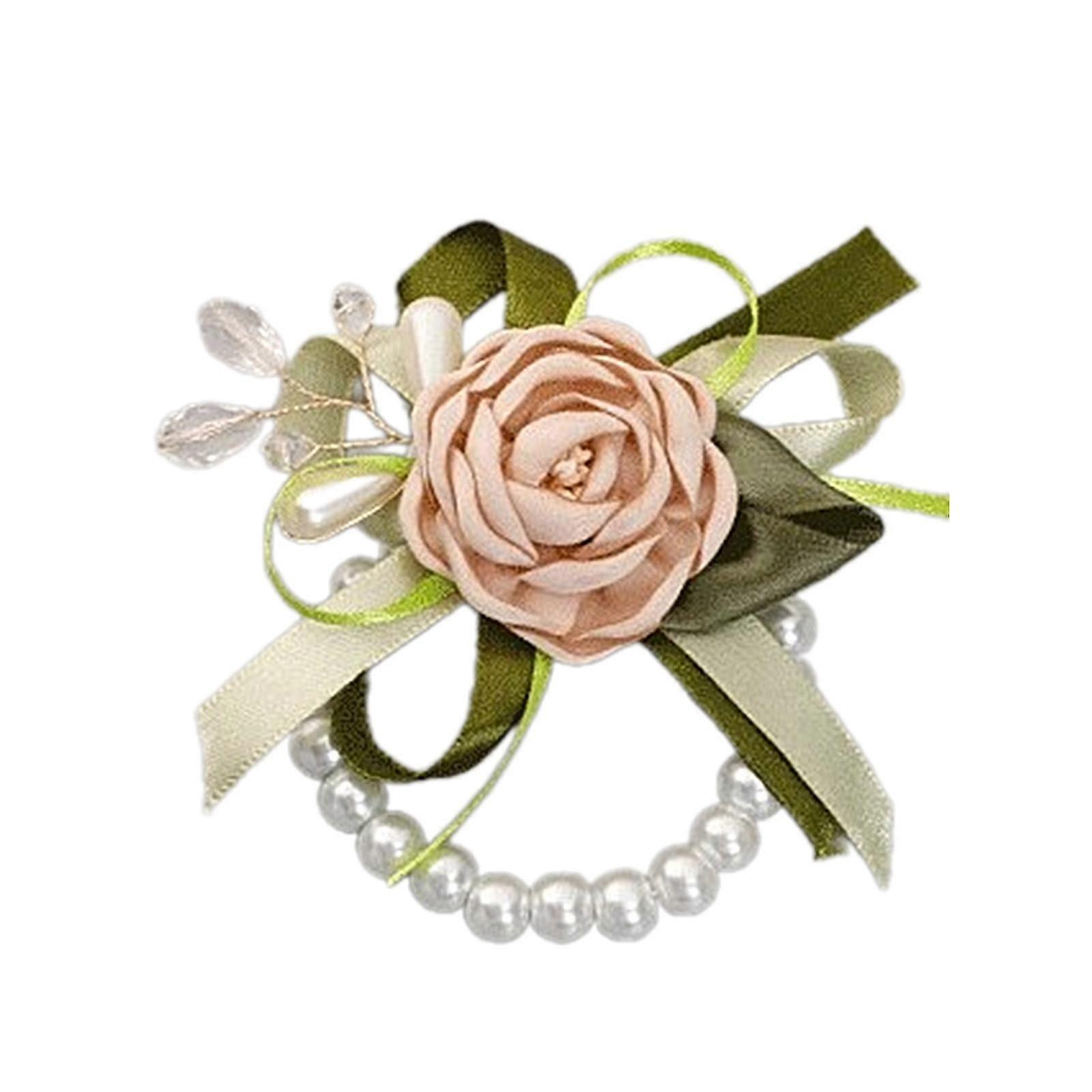 Accrocheur Fleur Poignet Corsage Léger Volanté Poignet Fleur Mariée Robe De Mariage Chemise Décors Poignet Corsage