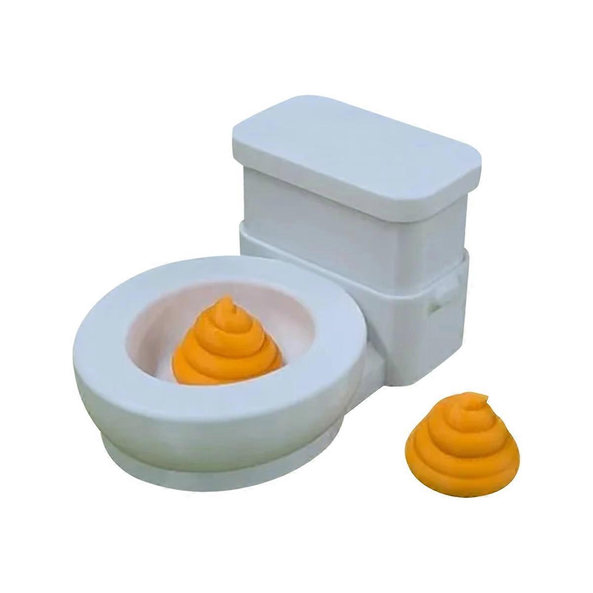 Pressing Toilet SprayPoop , Humorous Toy, Toilet Toy Super Parody Prank Toy Catapult Feces
