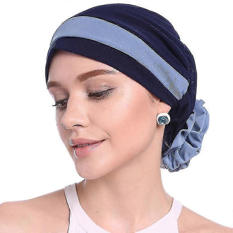 Femmes Fleur extensible B Turban Chemo Cap Bonnet