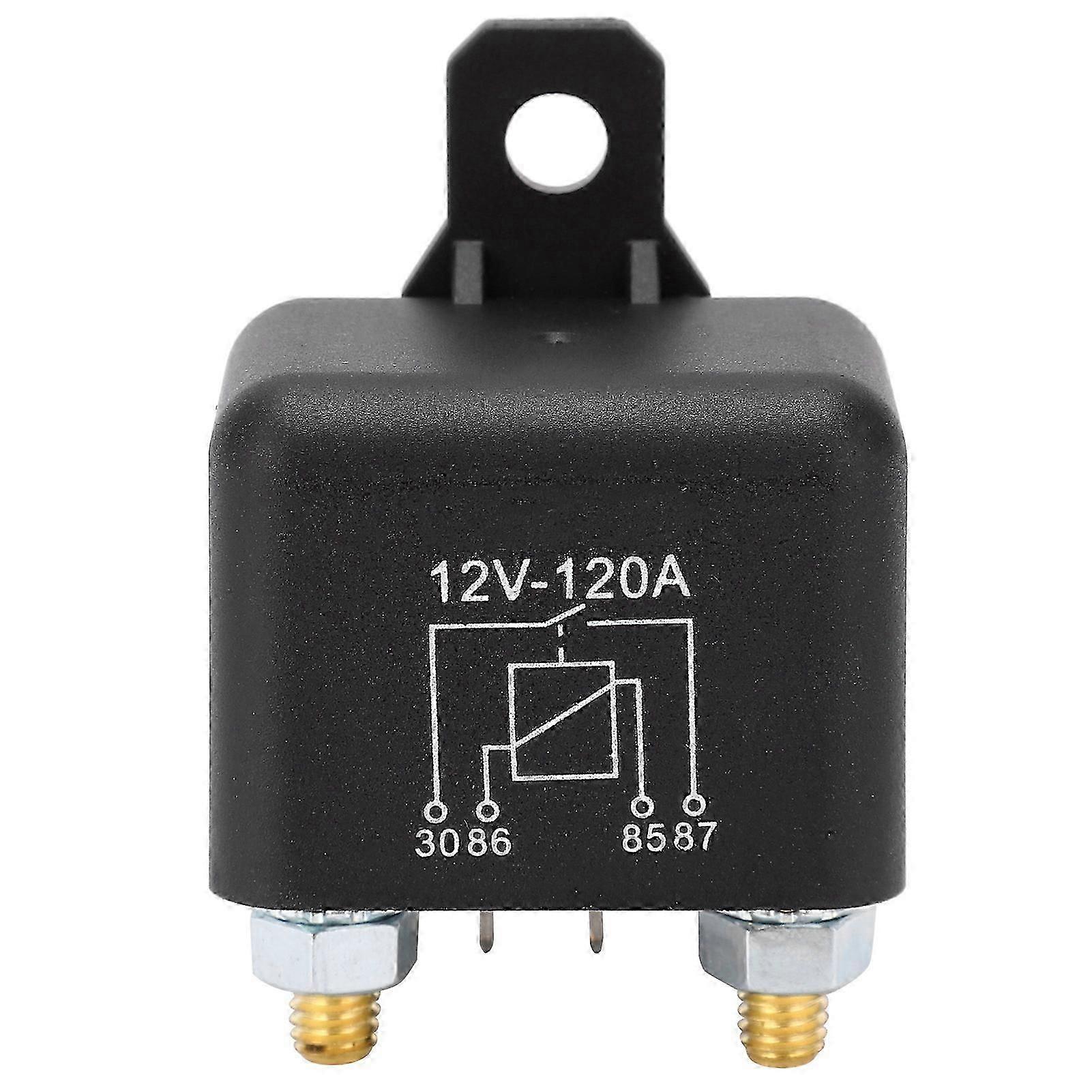 Start Relay 4Pin Normally Open Lightweight Replacement Part for Car 12VDC 120A