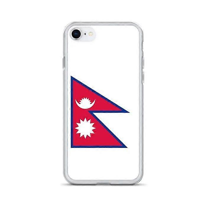 Phone Case - PIXELFORMA - Flag of Nepal - Compatible with iPhone 7 Plus - Flexible - Shockproof