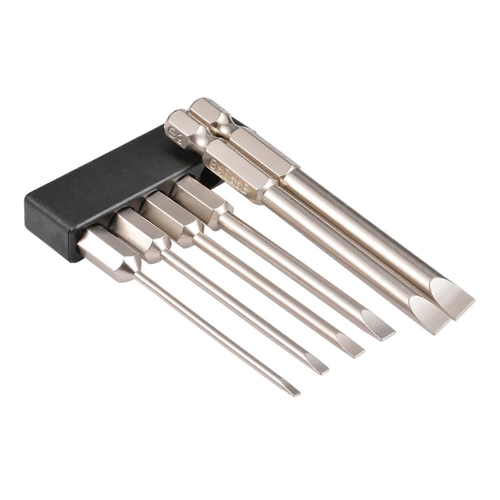 Professional Magnetic Flat Head Slotted Tip Screwdriver Bits for Quick and Easy Screw Removal Tool Exquisite workmanship Multicolor