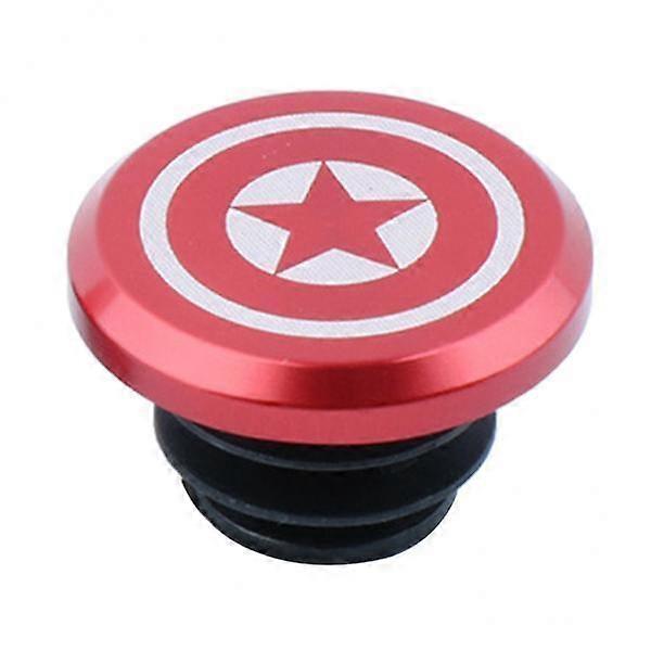Red Handlebar End Plugs Set