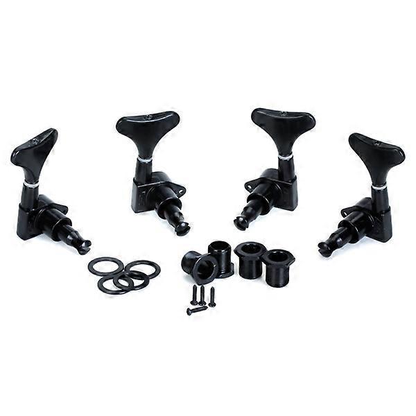 Black Bass Tuning Pegs Set Tuners Machine Heads 2L+2R