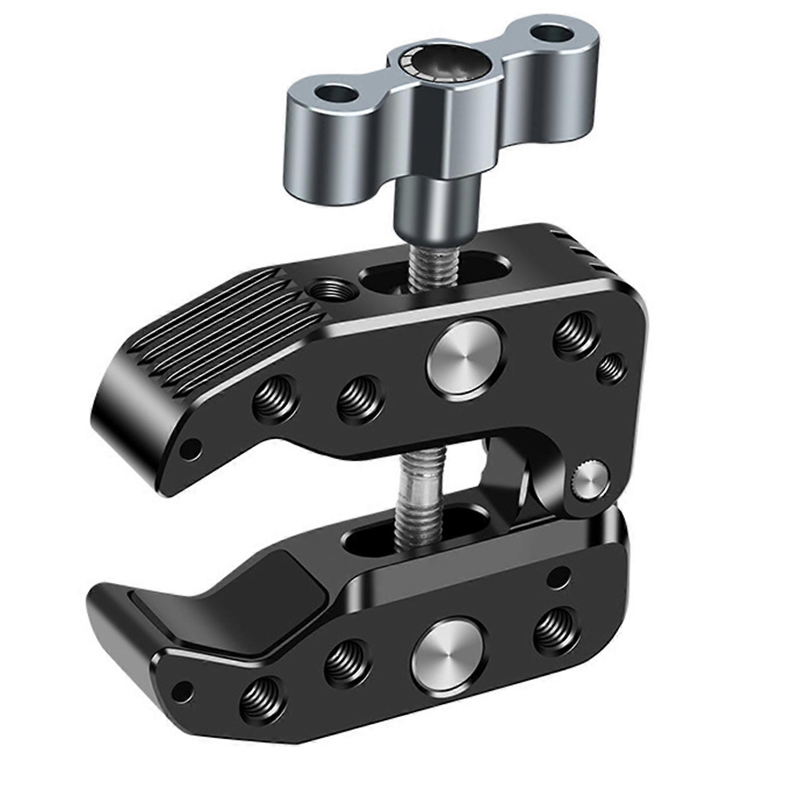 C Type Clamp Heavy Duty Fixing Holder Clip Adjustable Clamp 10-60mm Thick for Action Camera Light Support Stand