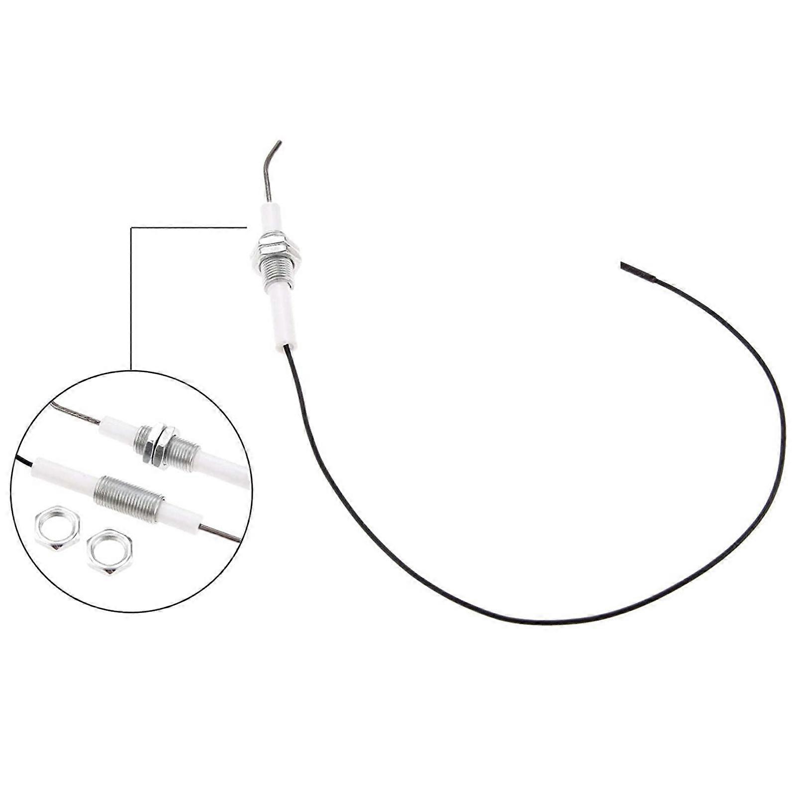 Electrode Sparks Ignition Part Plug Ceramic Electrode Igniter with Wire 30 for Cm in Round 2.3mm Terminal Surface Materi