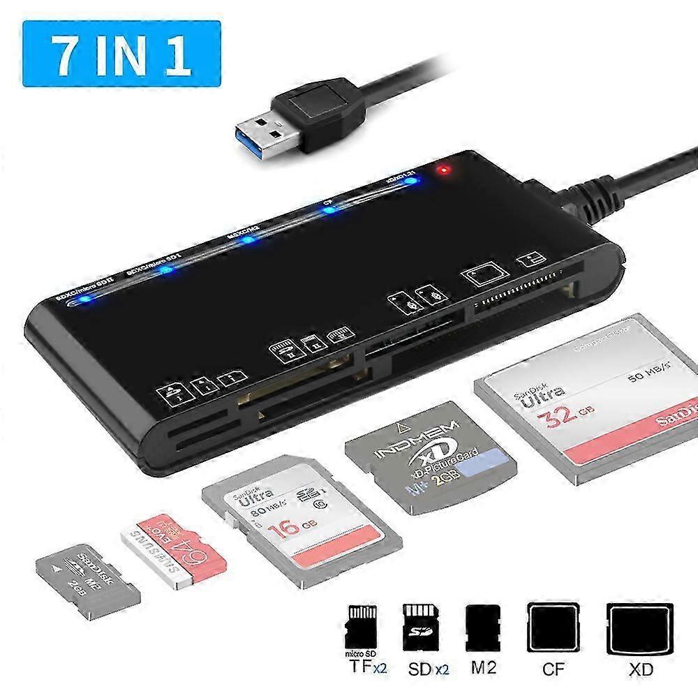 Usb 3.0, 7 In 1 Memory Sd Card Solt All In One