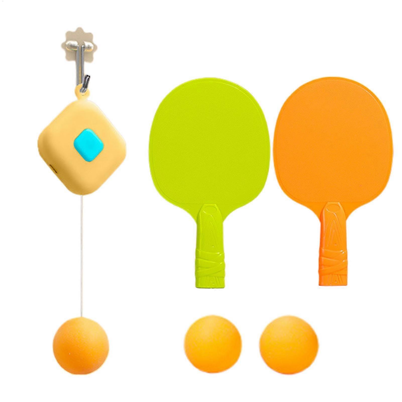 Indoor table tennis trainer for training facilities and children Yellow