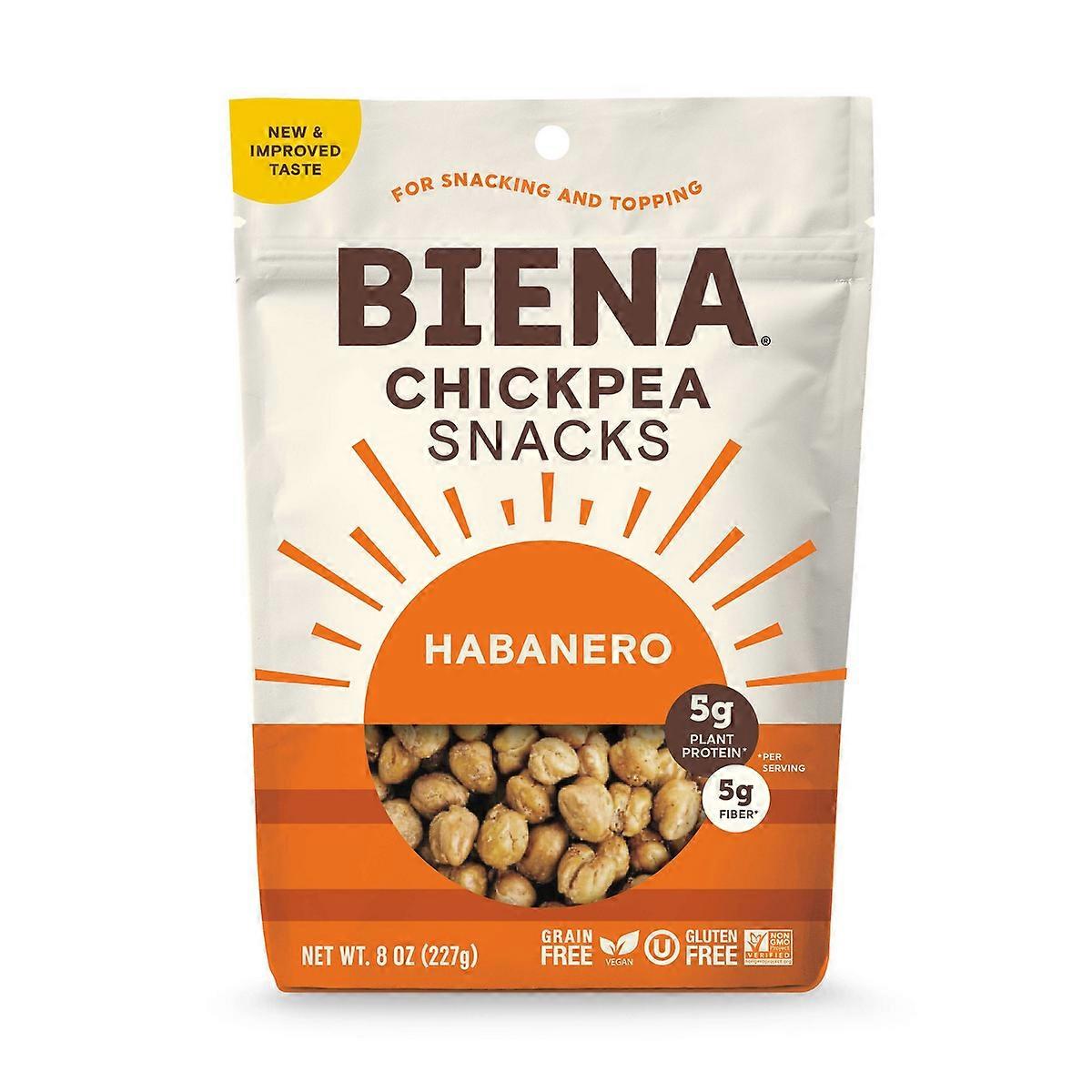 Biena Chickpea Snacks Habanero - 8oz