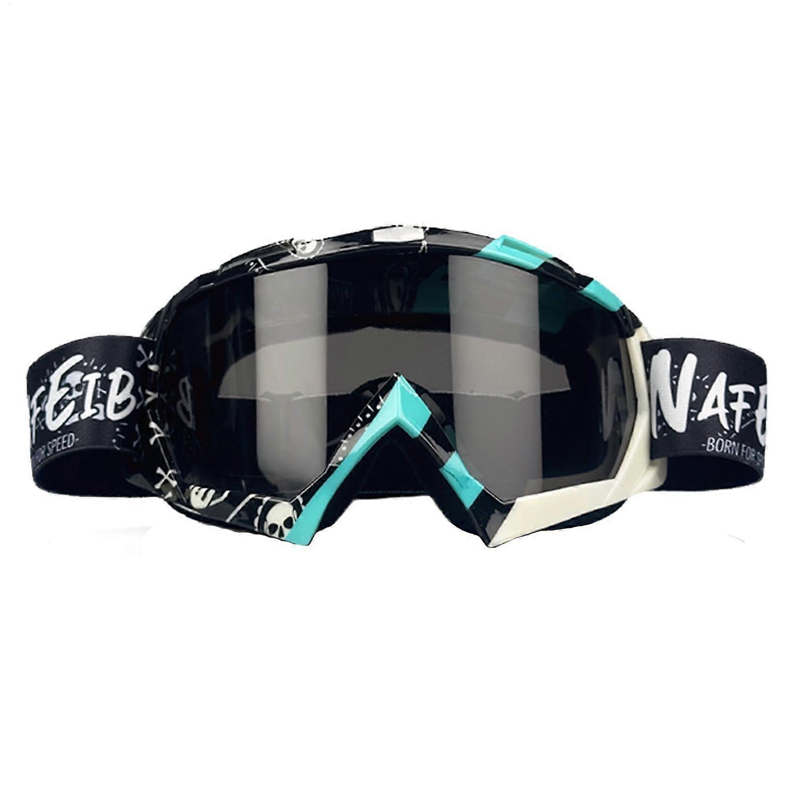 Snow Sports Goggles, Anti-Fog Ski Goggles with Black Lenses, Scratch-Resistant, Windproof, Outdoor Use, Improved Vision