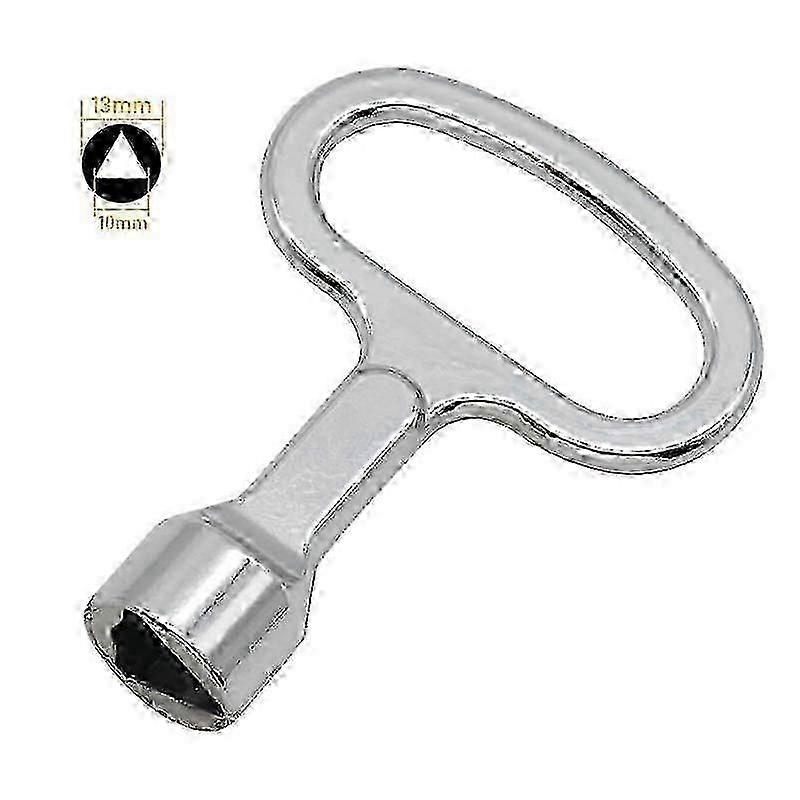 Triangle Key Trash Can Triangle Key for Yellow Trash Can Metal Triangular Key for Sorting Bin Electric Meter Gas Elevators Box