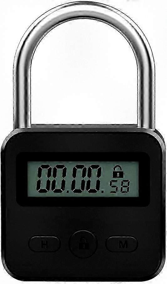 Smart Digital Time Lock with LCD Display & Timer - Rechargeable USB Security Lock for Kitchen Safe and Storage
