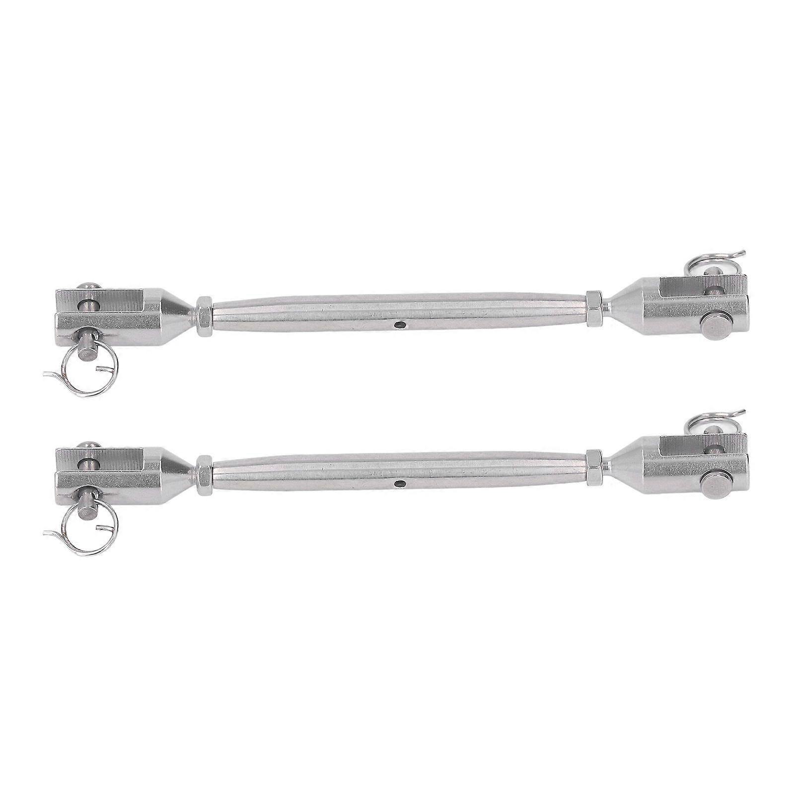 高品質の2pcsステンレス鋼ストレートロッドコネクタワイヤーロープアクセサリー