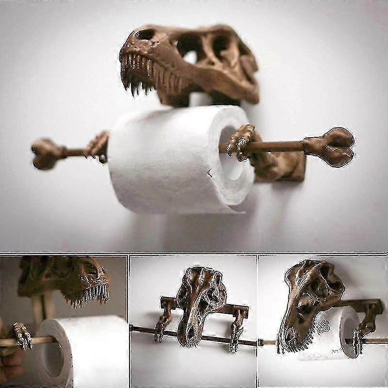 T-rex حامل ورق التواليت 3D ملحقات الحمام المطبوعة لفة ورقة تخزين الرف ديكور الحمام جديد