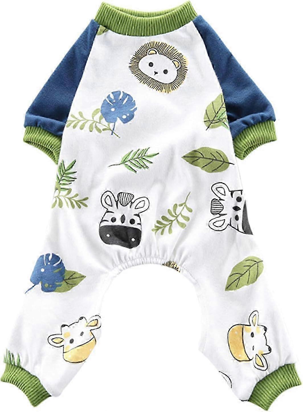 Macacão de algodão para cães, pijama macio e leve para cães pequenos com design de quatro pés, adequado para várias marcas, estilo 1