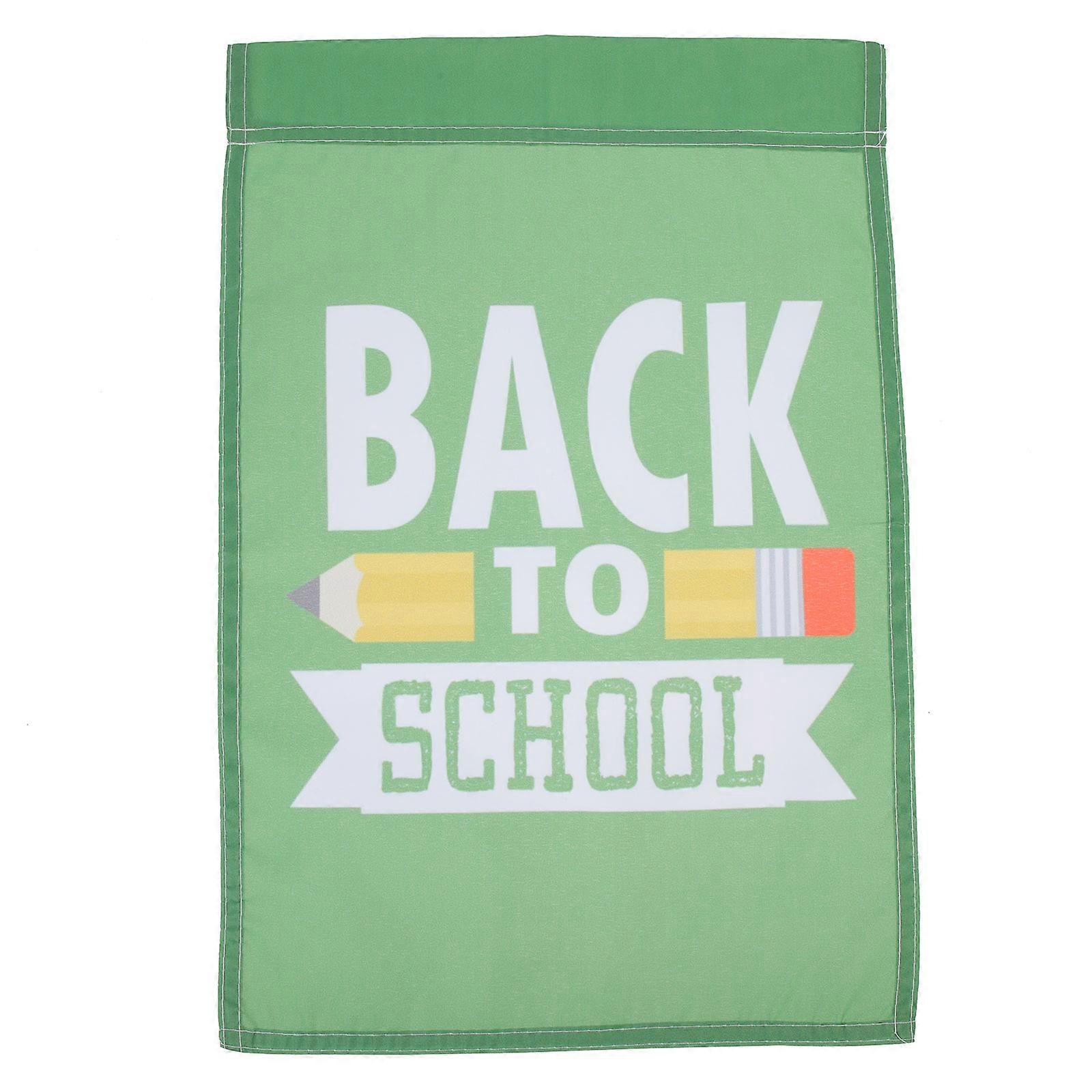 Schulanfangs-Gartenflaggen, dekorative Polyester-Gartenflaggen, 2er-Set, für den Campus