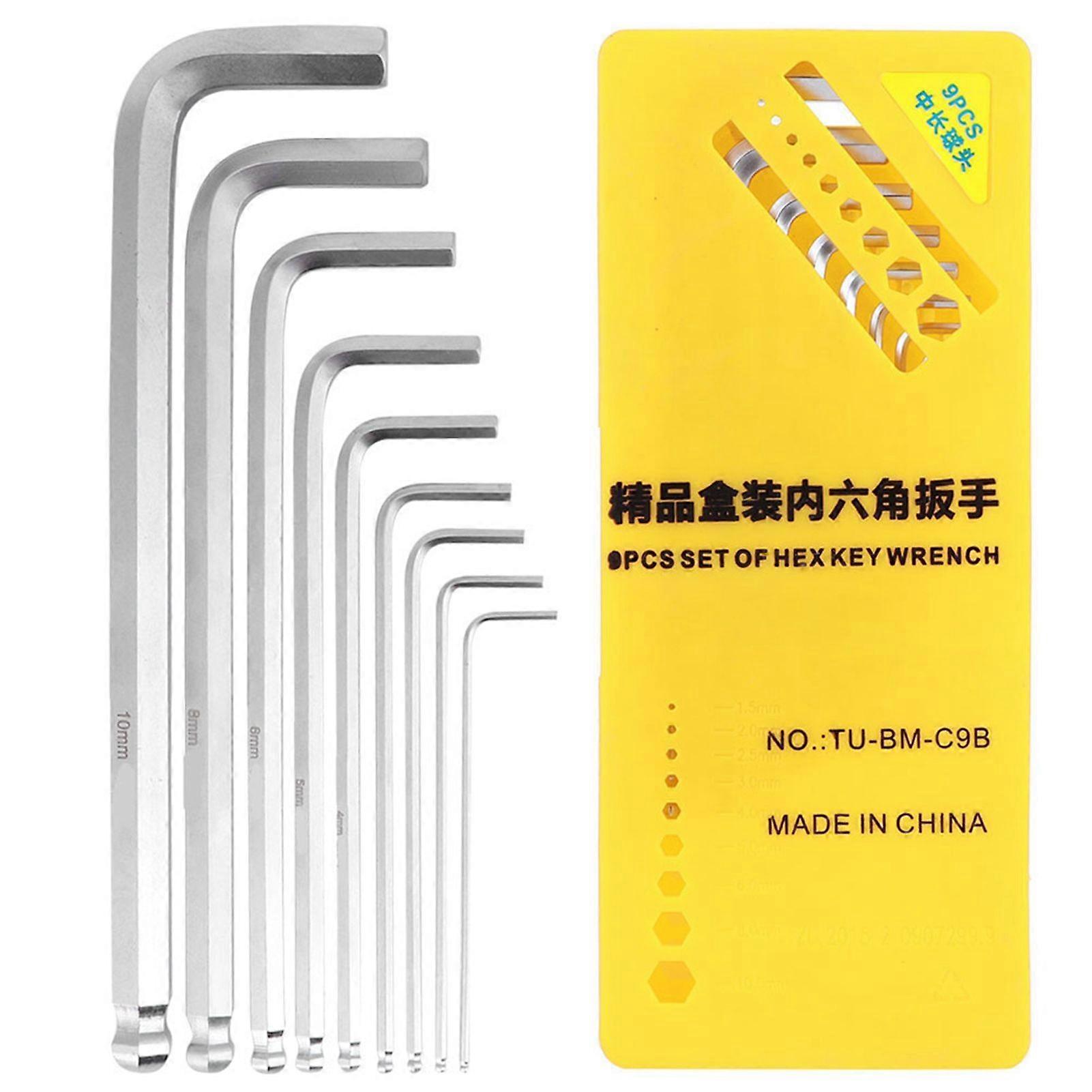 High quality  TU-BM-C9B Hexagon Key 9-Piece Set