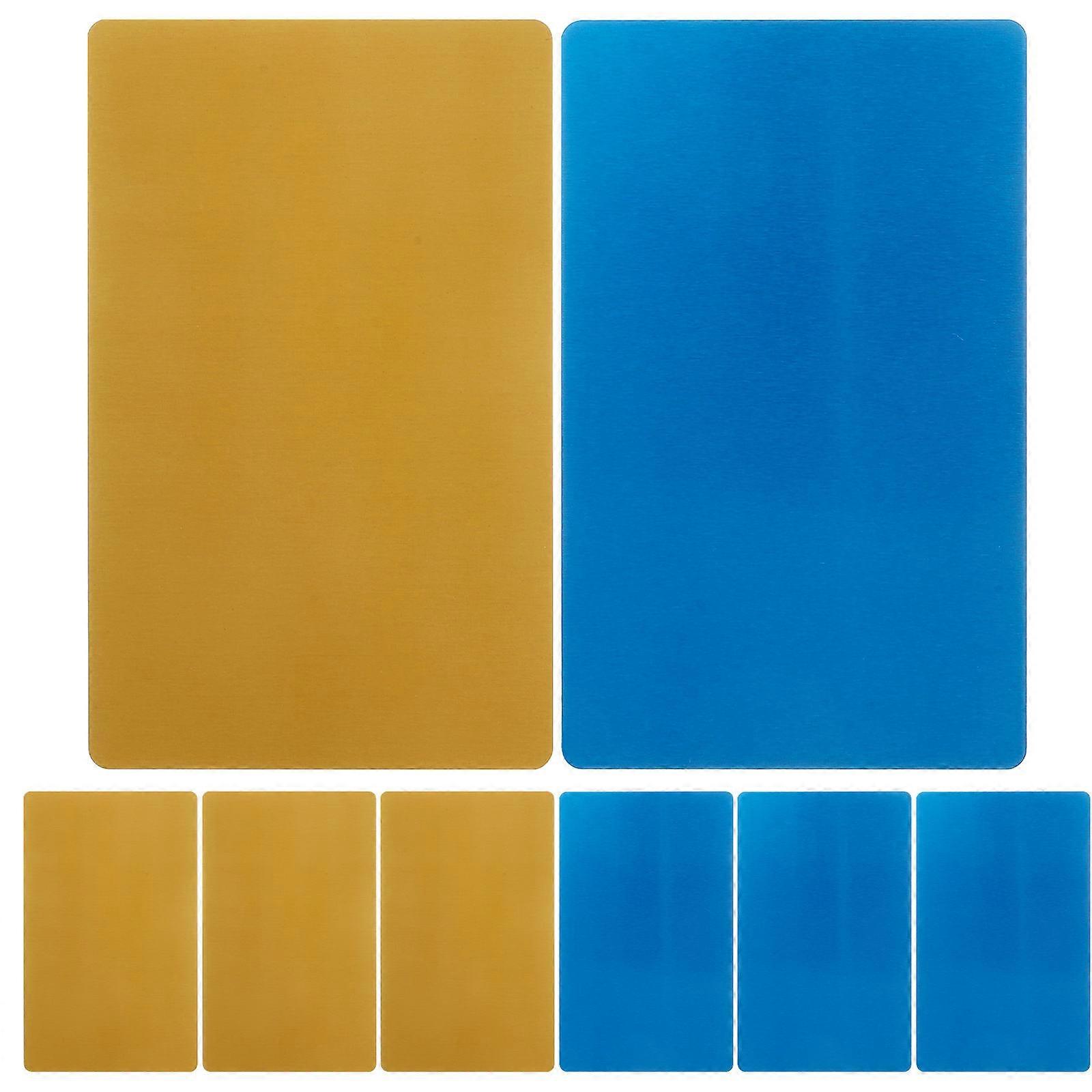 סובלימציה כרטיסי ביקור מתכת כרטיסי ביקור DIY כרטיס ביקור הדפסה ריק למבוגרים 8 יחידות