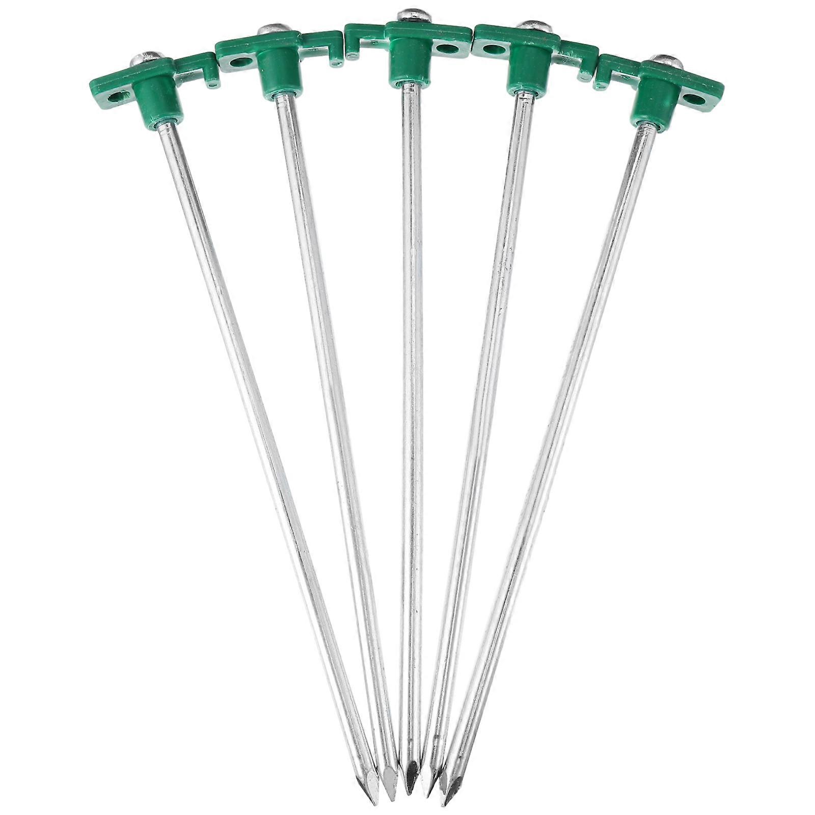 Tent Ground Pegs Tent Nails Rectangular Shape Portable Design for Camping and Outdoor Activities 5Pcs