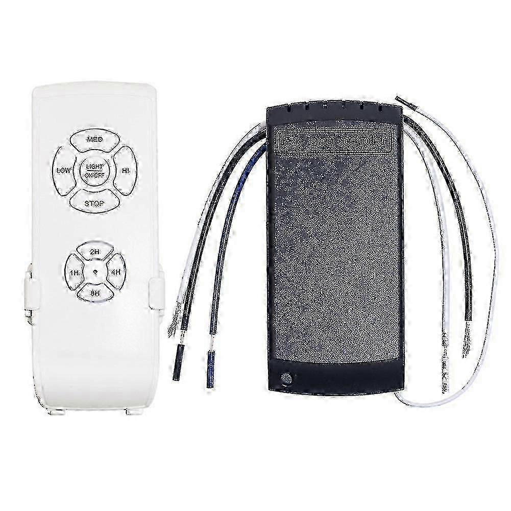 Universal Ceiling Fan Lamp Remote Control Kit Ac 220v Timing Setting Switch Adjuste Wind Speed Tran