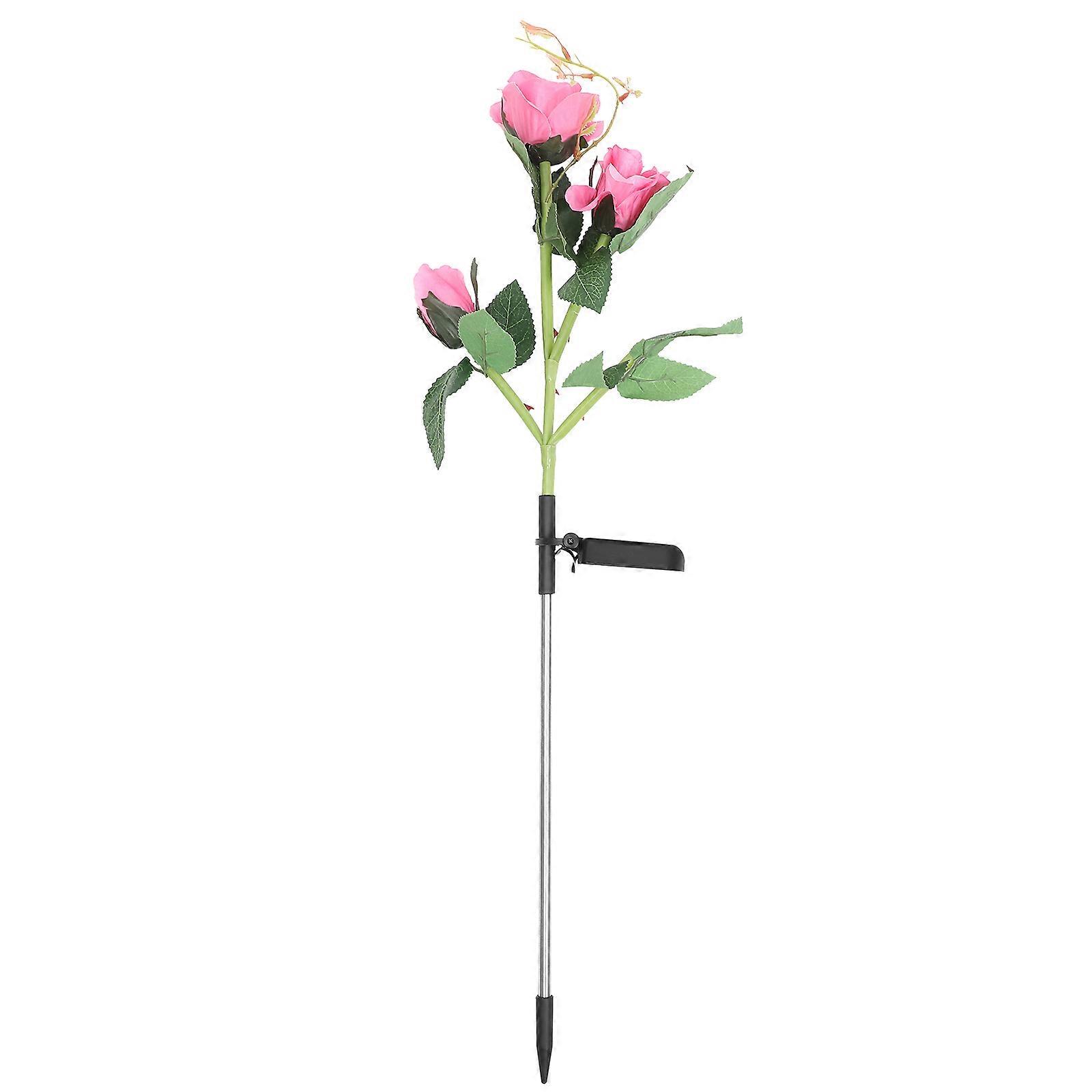 Solar Lawn Lights Lamp Garden Decoration Outdoor Lighting Pink 65.00X15.00X15.00cm Manual Switch 1Pack