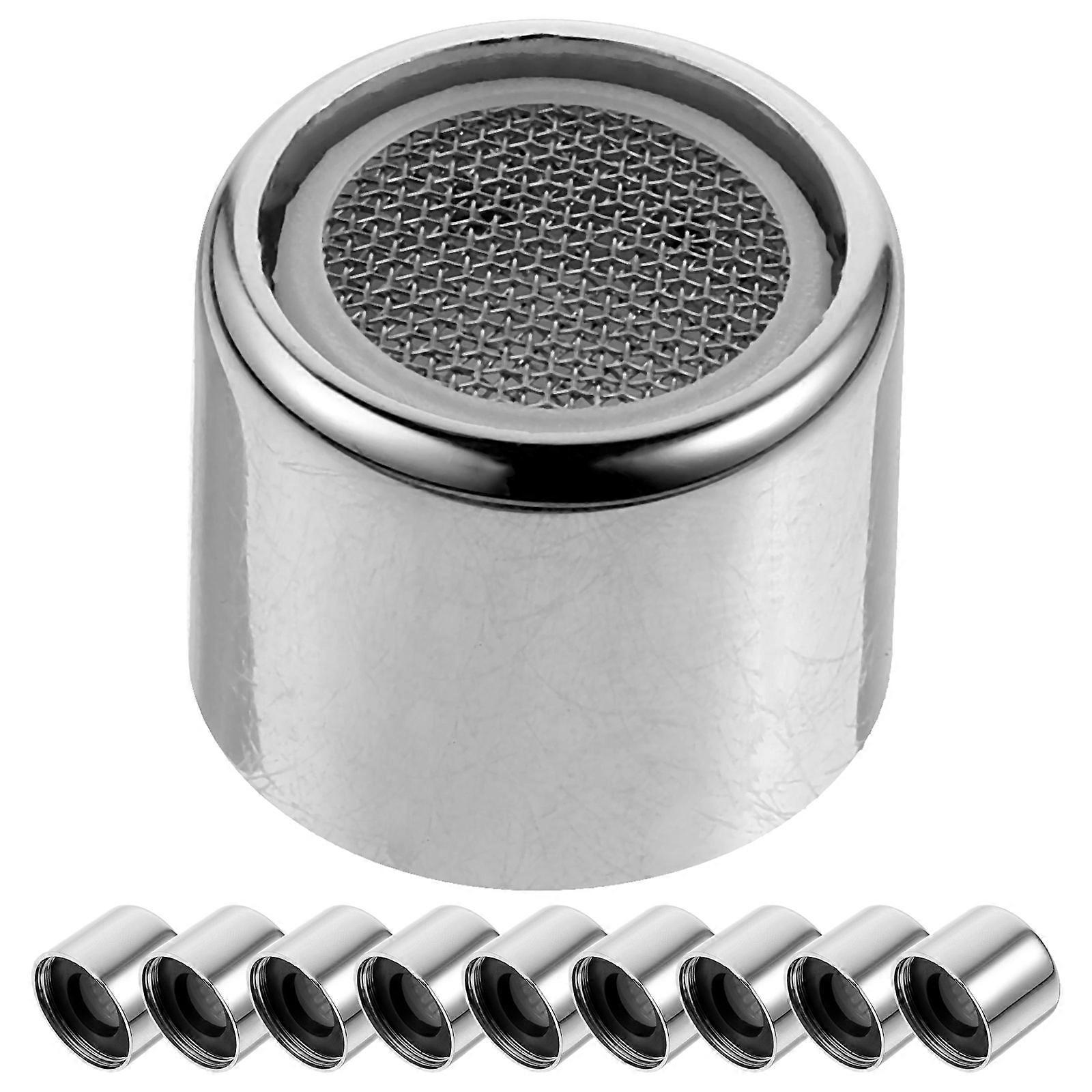 Water Tap Aerator Bathroom Faucet Increase Spray Speed Silver 0.9x0.9x0.7in 10Pack