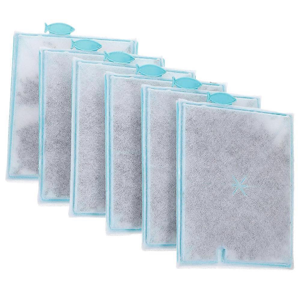 Fish Tank Cotton Pad Thickened Design Aquarium Maintenance 11.5x10.5x0.5cm Water Filtration 6Set
