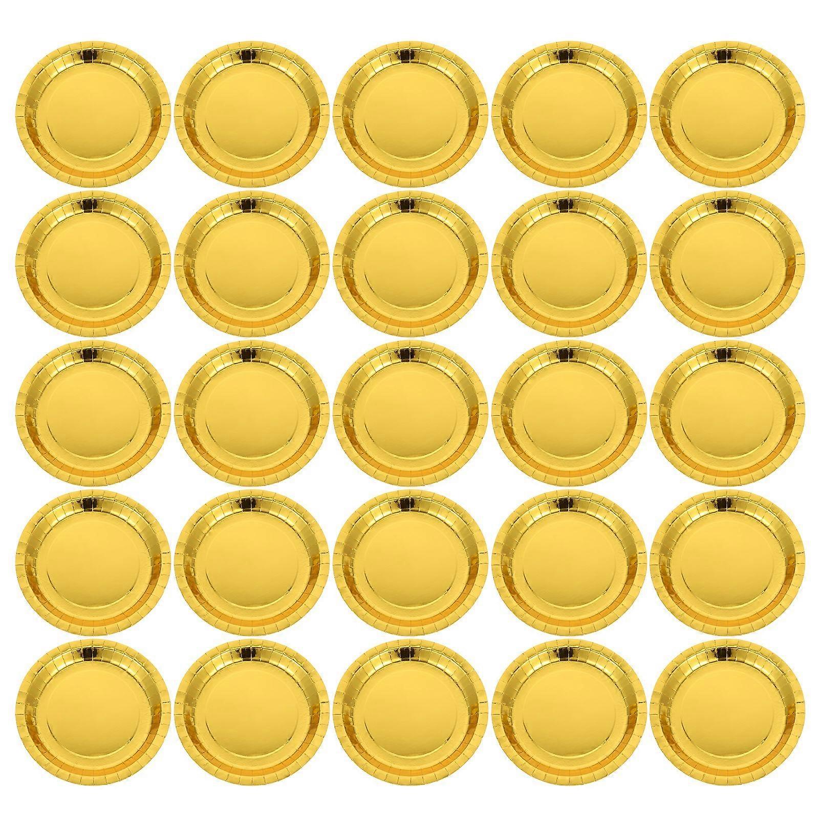 30Pcs Disposable Party Plates Multi-function Dessert Plates Convenient Dessert Dishes