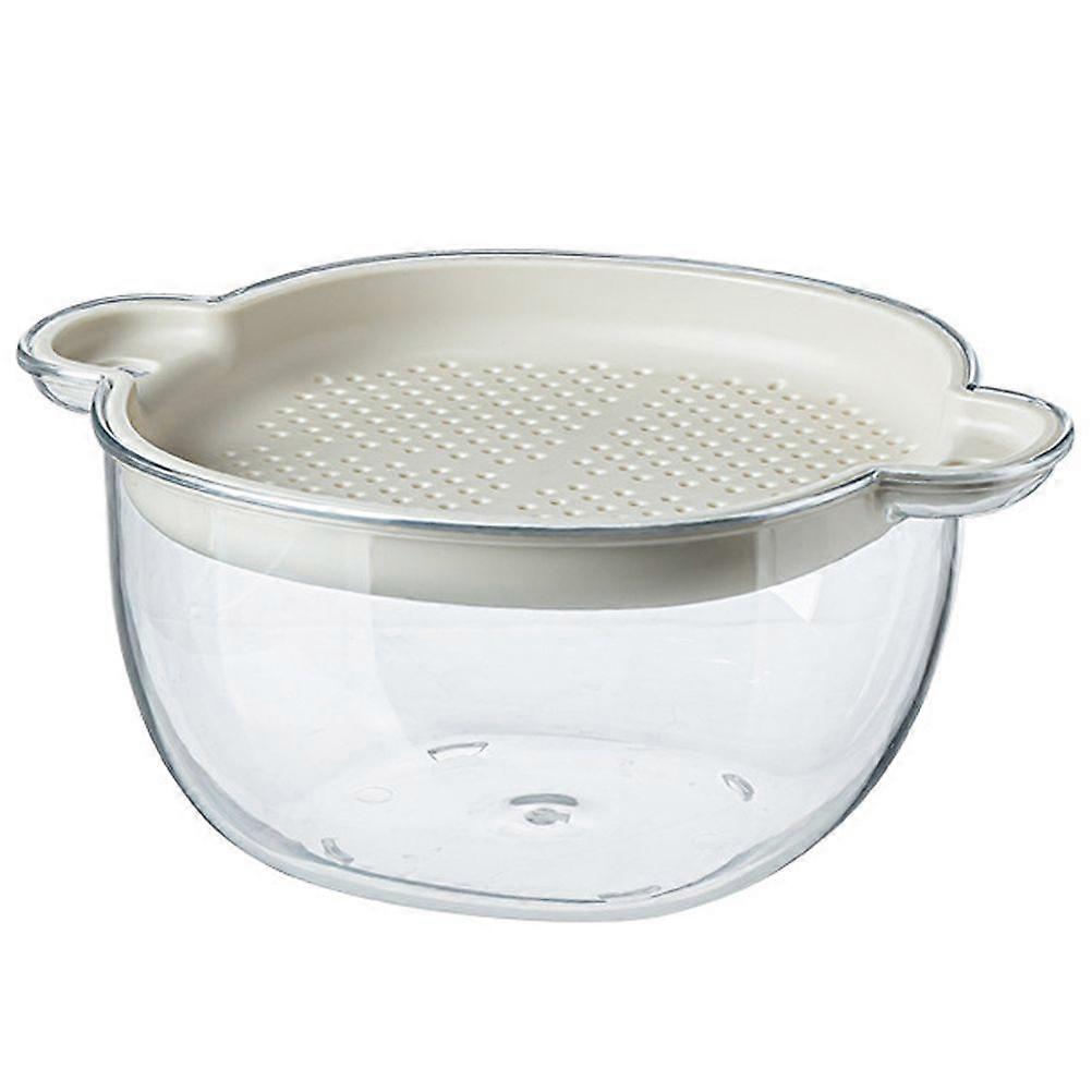 Kitchen Strainer Vegetables Draining Basket Double Layered Fruit Washing Basket