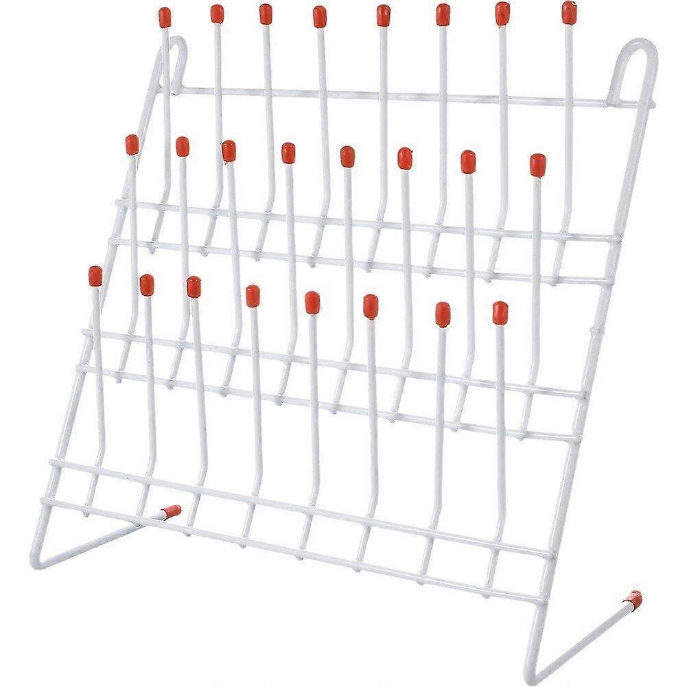 Laboratory Tube Drying Rack for Glassware and Bottles, Wall-Mounted Cup Holder, Durable Cleaning Frame Tool