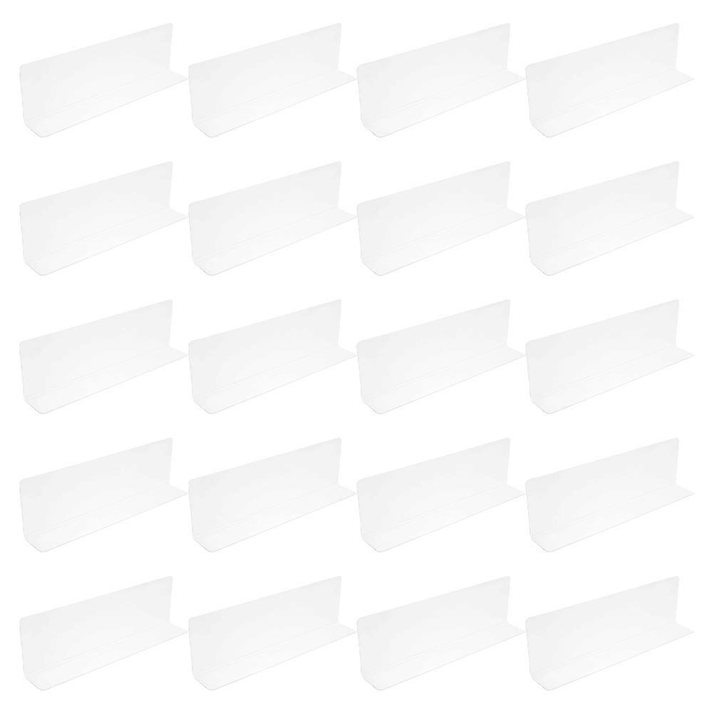 Clear Closet Divider Separation L Shape Shelf Dividers Cabinets 20Pcs
