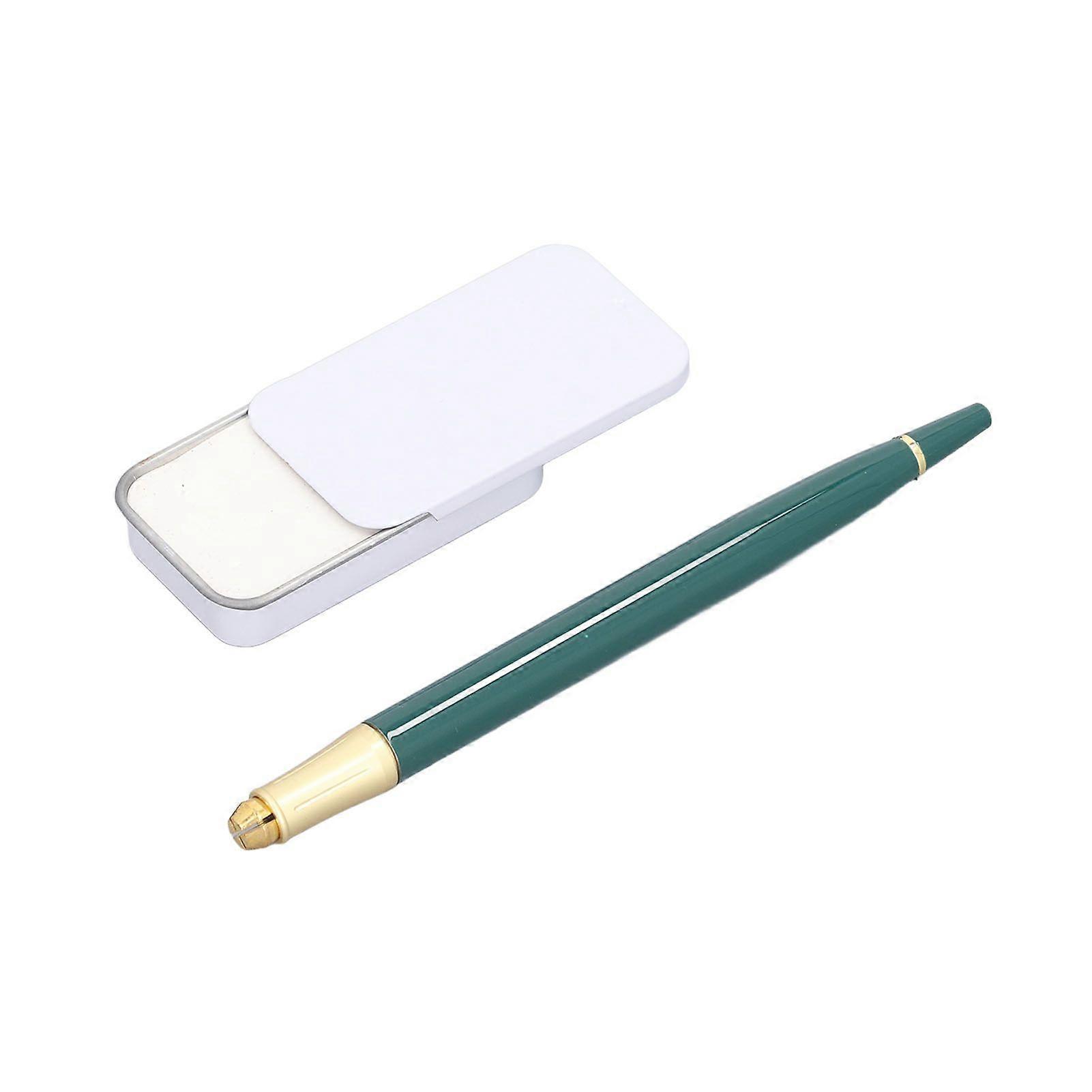 2025 Latest Model Dark Green Microblading Pen Brow Mapping Paste Washable Manu...