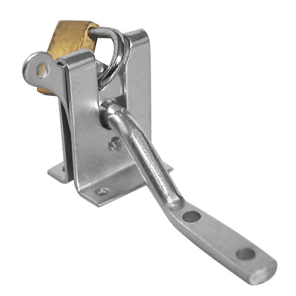 Carbon Steel Gate Lock Automatic Latch for Fence Door 1Set Silver