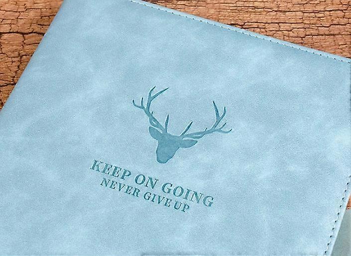 Classic Lined Notebook Hardcover Diary, 360 Pages, Perfect for Office Home School Business Writing and Note-taking (A5 Light Blue)