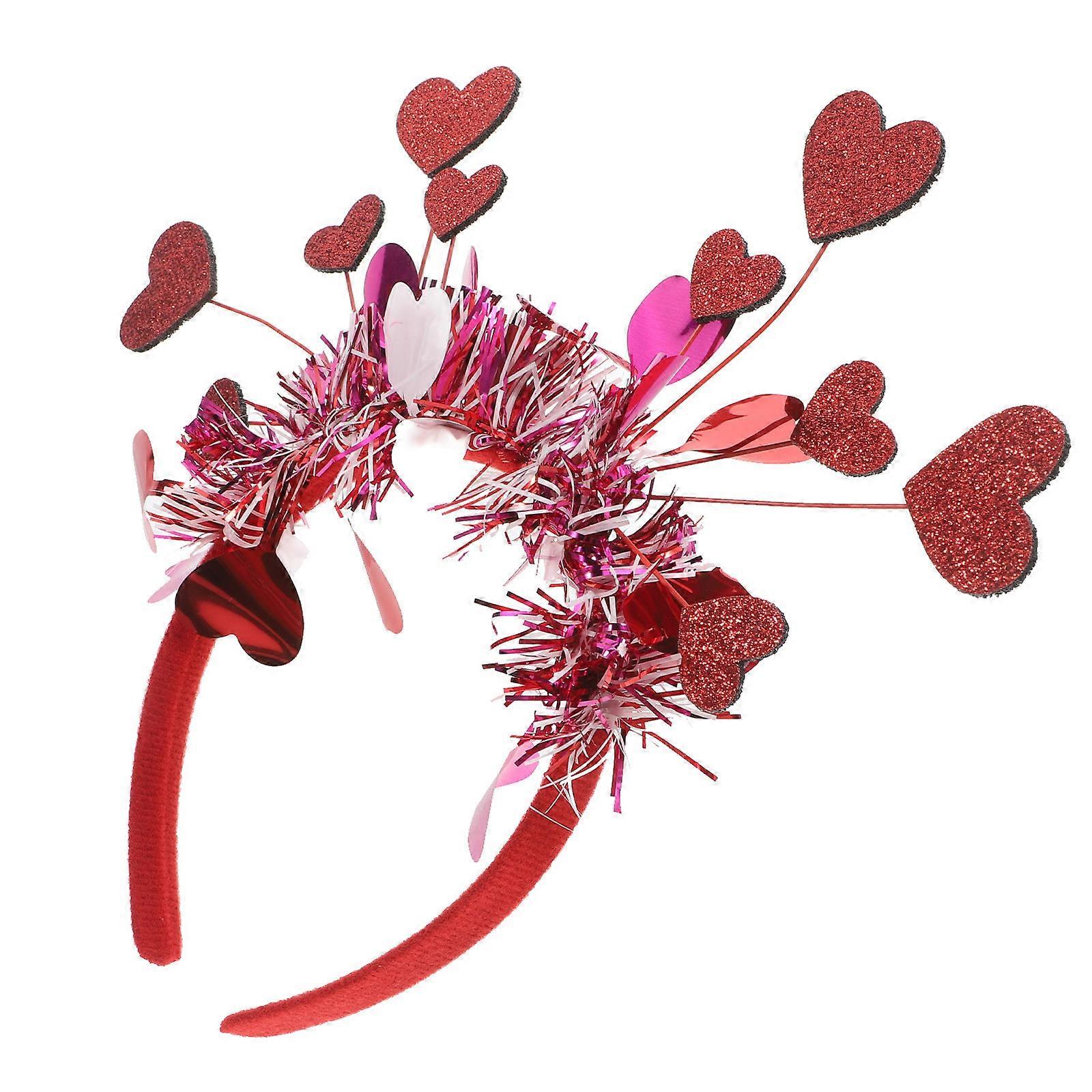 Valentines Day Accessories Heart Headband Bridal Party Style 25.00X23.00X1.50CM Festive Decoration 1Pack