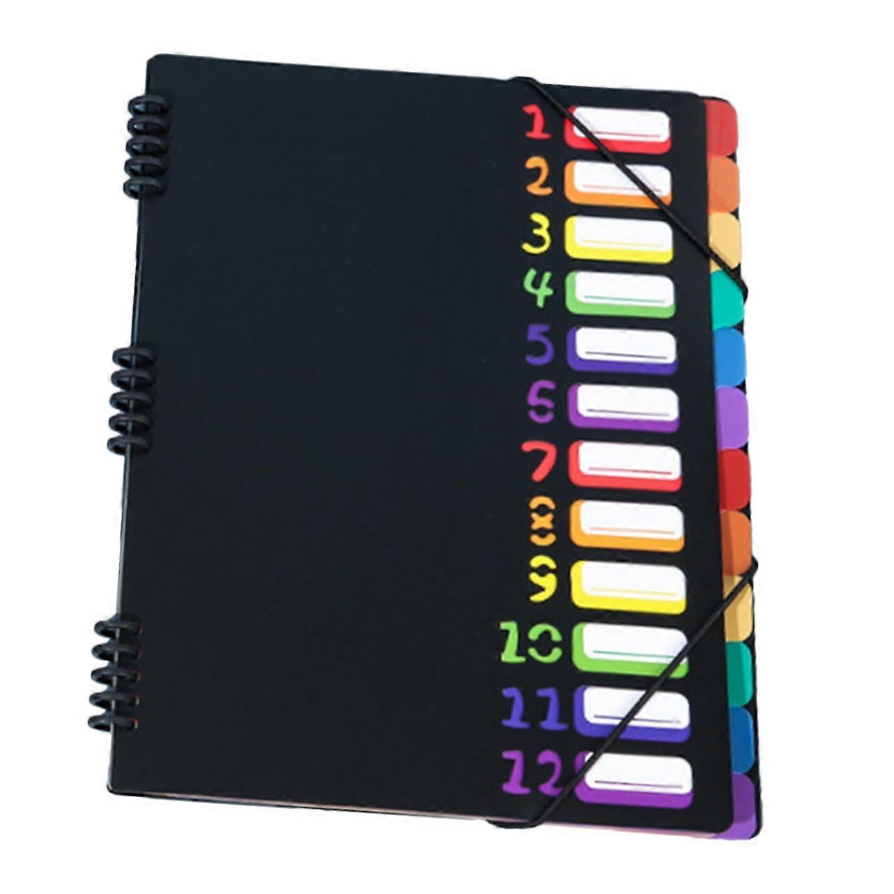 Expandable File Folder Organizer Pockets Format Document Organizer with ColorCoded Tabs for Efficient Organization and Secure Storage