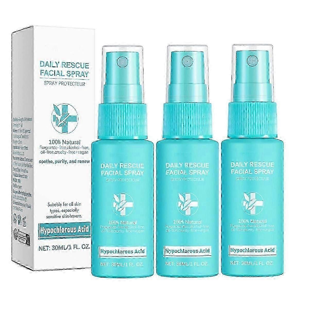Tonique pour le visage Skin Renew Spray pour le visage, Tonique pour le visage à l’acide hypochloreux pur, Spray hydratant pour le visage, Spray d’eau pour le visage pour tous les types de peau