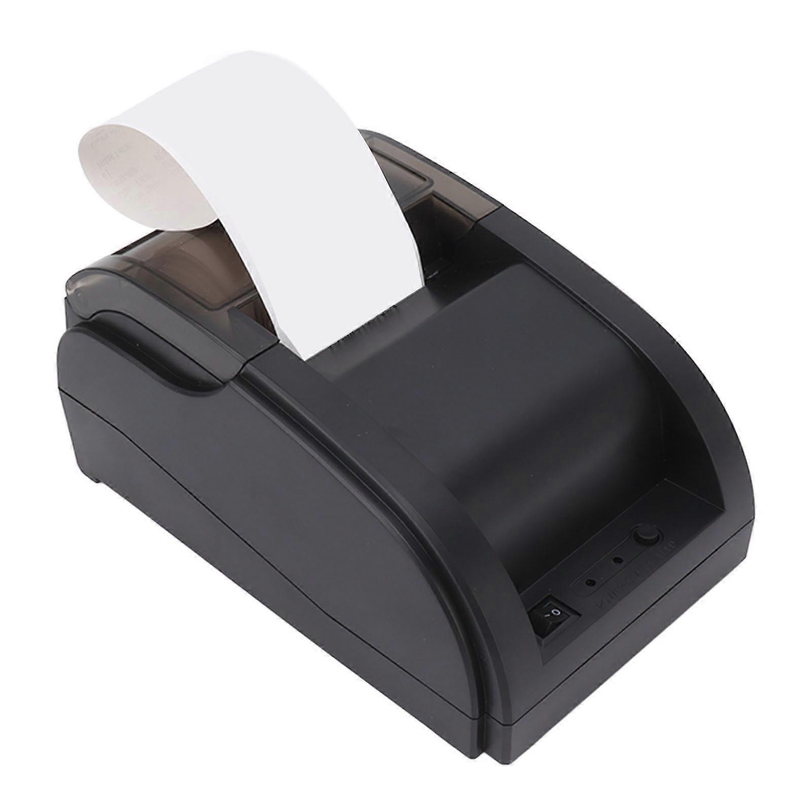 Compact Portable Bluetooth Thermal Receipt Printer 48mm Thermal Receipt Printer Automatic Delivery Order Receiving Bluetooth Ticket Machine 110‑240V