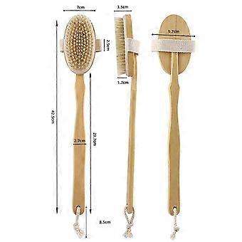 2025 Bath Shower Brush with Long Handle Body Brush for Wet or Dry Brushing Shower