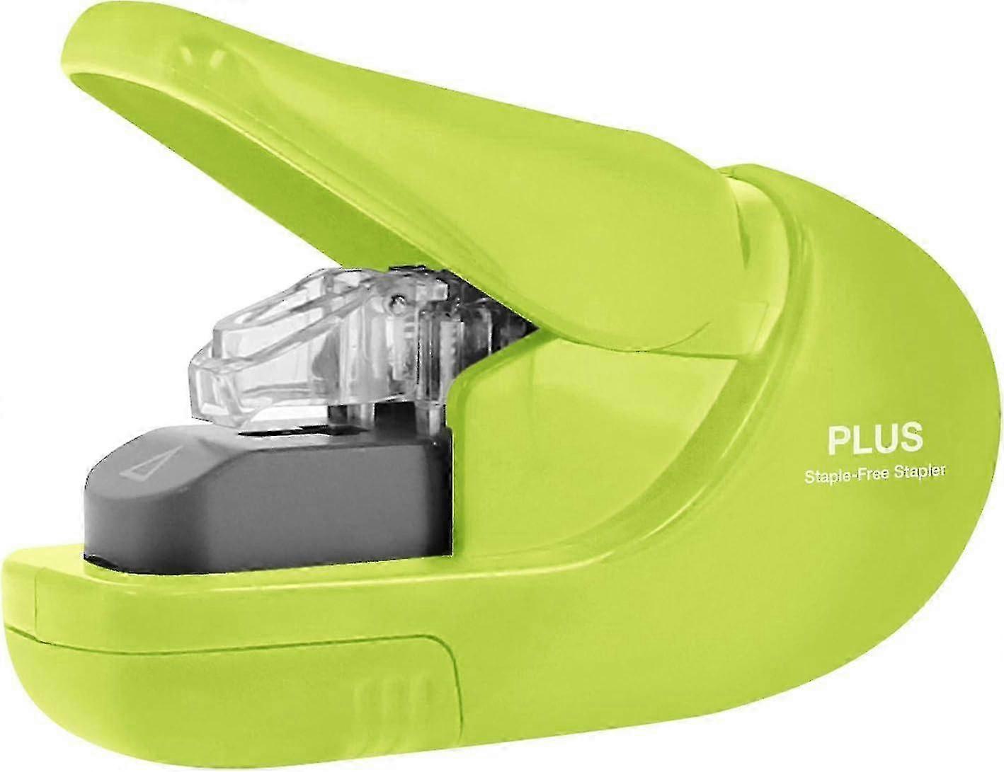 Stapler without staples, Paper Clinch, 5 sheets Green, Suitable for certain brands