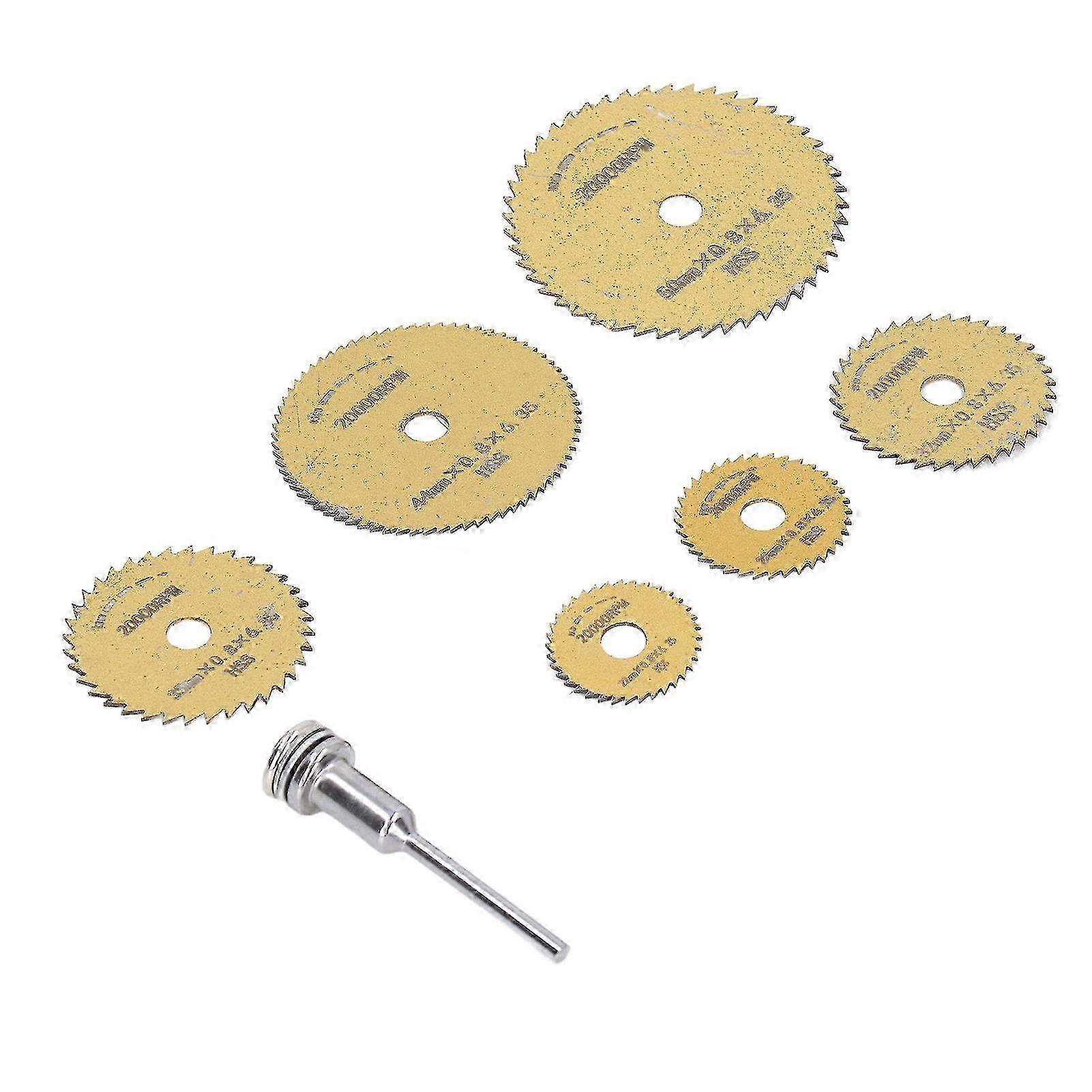 Ultra Thin Quick Cutting Mini Portable Circular Saw Blade Set 7 Pieces for Wood and PVC