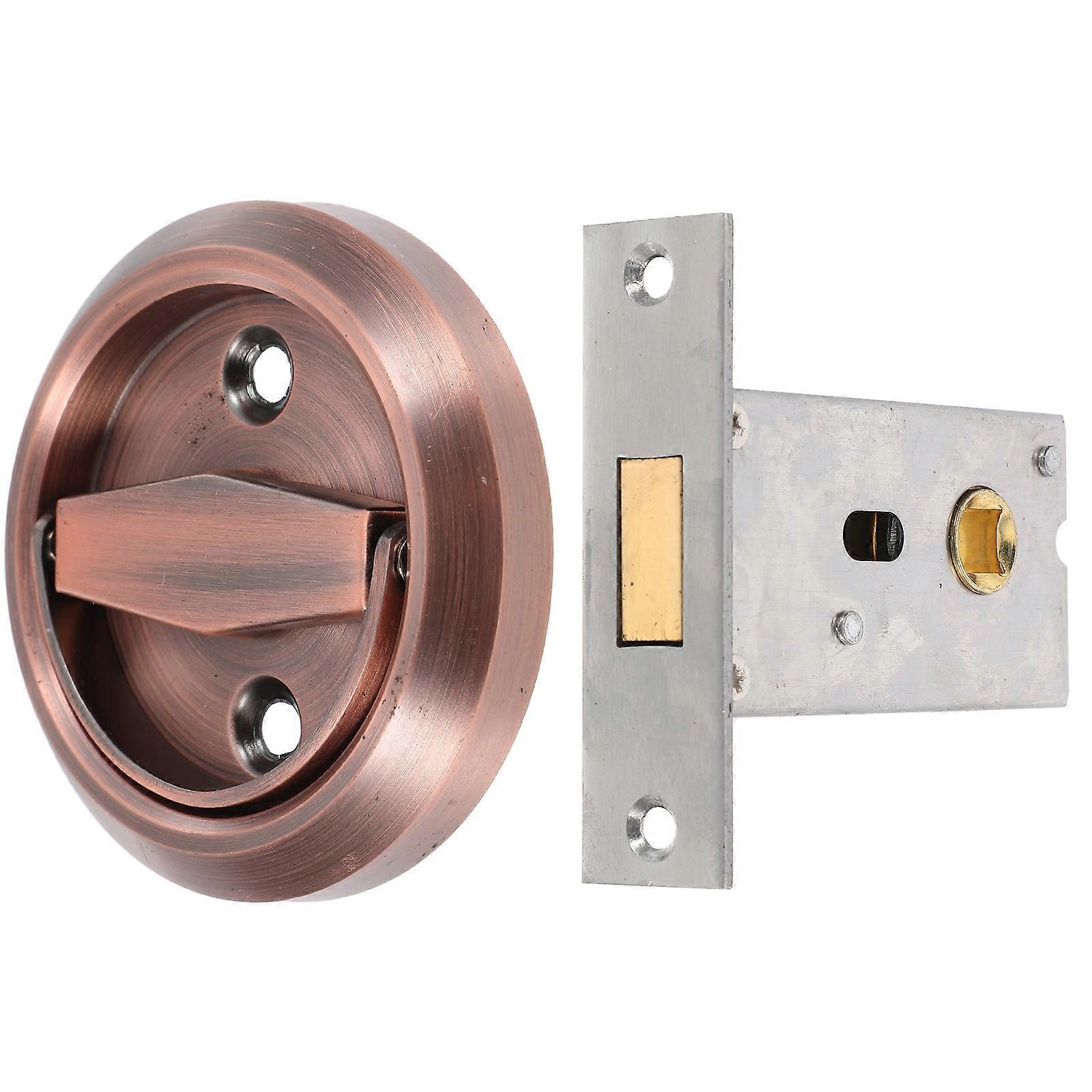 Durable Stainless Steel Pull Ring Lock for Door Use 1pc Multi Color