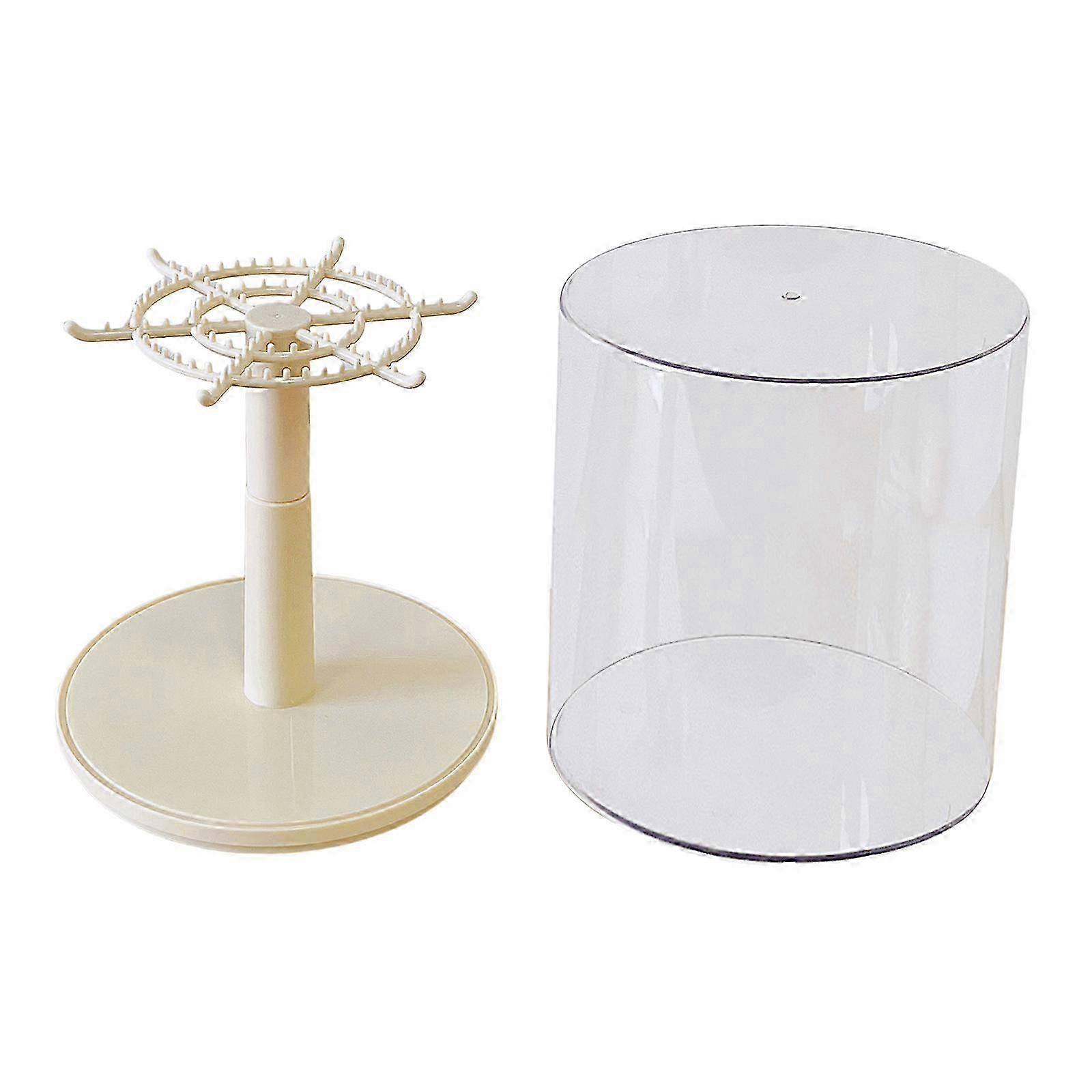 Handmade Doll Display Stand Holder with Dust Proof Design Enhances Any Space with Its Elegant Aesthetic Simple white