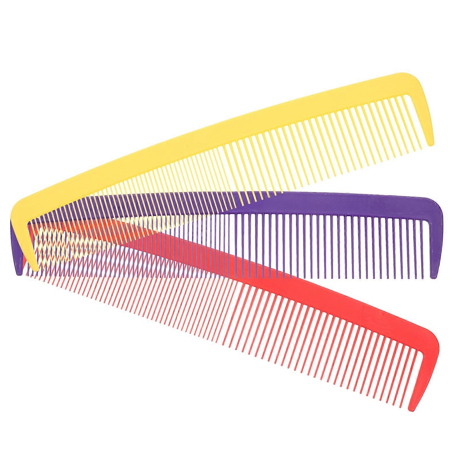 عملاق واسع الأسنان مشط الدعائم 3 قطع مجموعة فرشاة شعر مهرج خفيفة الوزن لكرنفال الهالوين تأثيري ، حزب مضحك والأحداث تحت عنوان ، الأحمر والأصفر الأرجواني