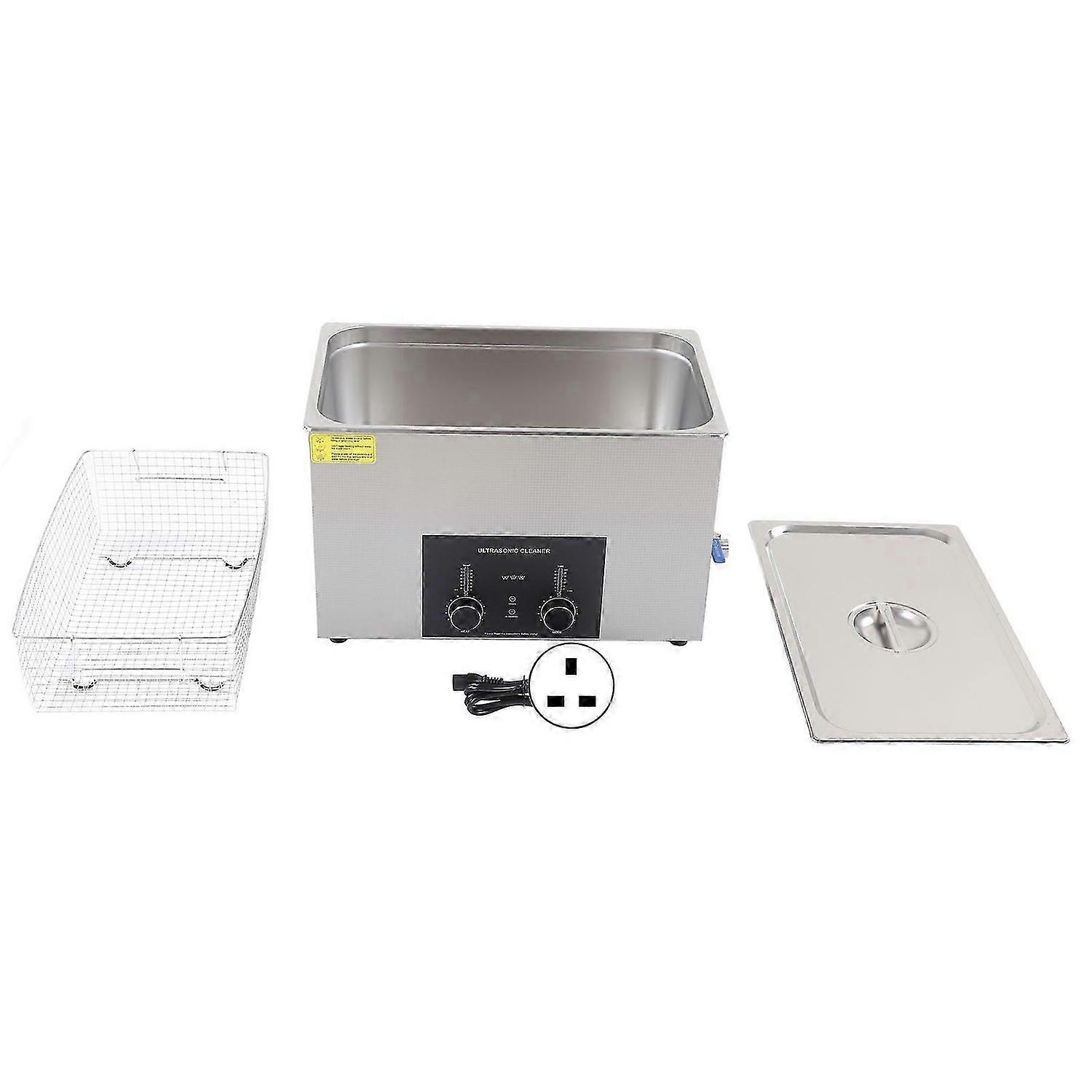 منظف بالموجات فوق الصوتية قابل للتعديل آلة تفريغ الغاز بالموجات فوق الصوتية 30 لتر للوحة الدوائر المعدنية لطقم الأسنان قابس مختبر AC220V