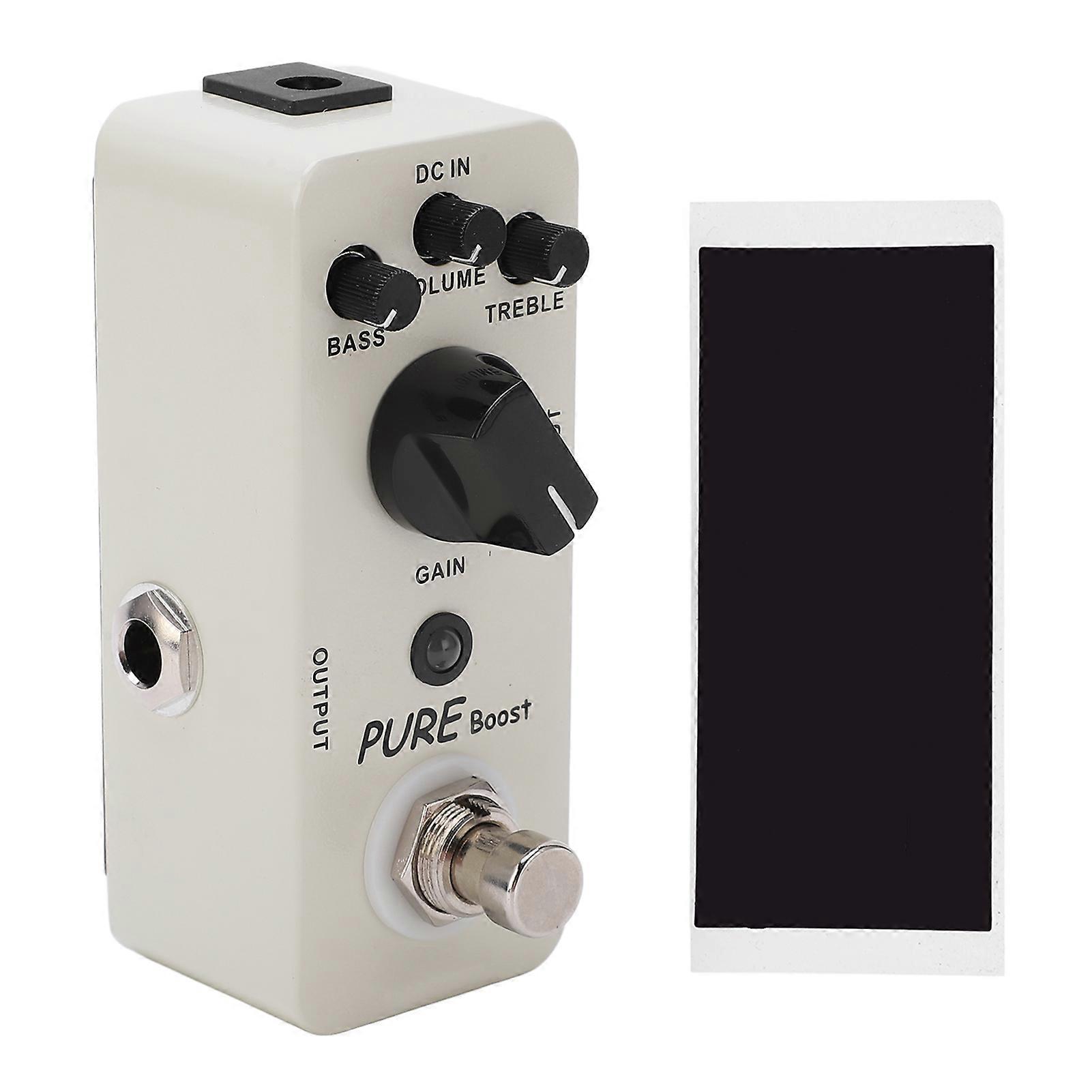 Pure Boost Effect 20dB Gain Acoustic Excitation Metal Effect Pedal 1/4in Mono o Interface