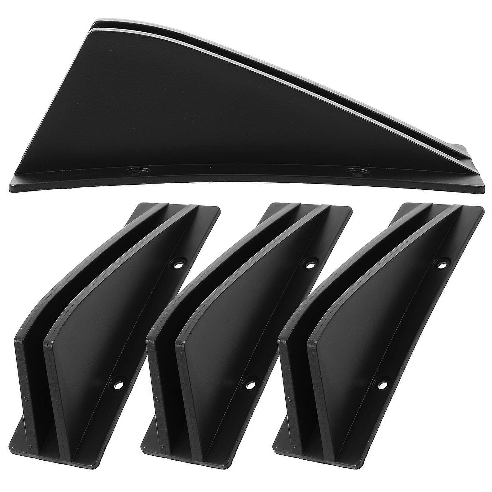 Automotive Body Parts Spoiler Cover Car Modification Part fin Shape Protects Rear Bumper from Scratches 15.00X4.50X4.50CM 4Pcs