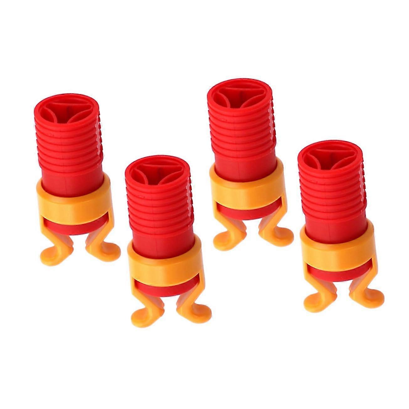 Screw Holder Clamp Pliers Set of 4 Quick Release Woodworking Tool ABS Plastic Red Nut Screw Gripper
