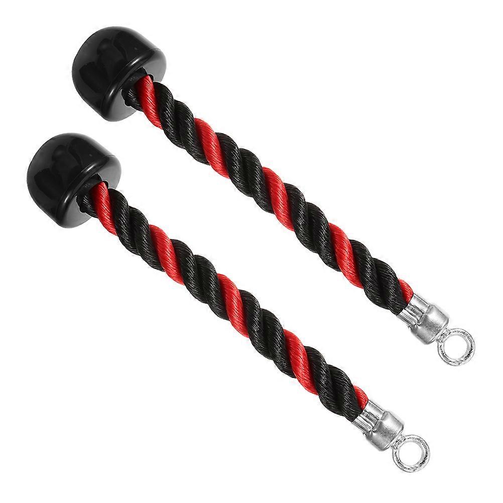 Fitness Pull Rope Grip Strength Training Home Gym Exercise Machine Nylon TPR 33.00X6.00X6.00CM 2Pcs